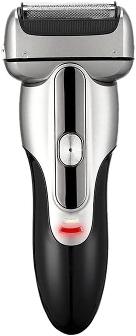 Elektrisch Scheerapparaat - Baardtrimmer Scheerhoofd - Glad Scheren - Drie Beweegbare Scheermesjes - 21 x 10 x 6 cm - Zilver