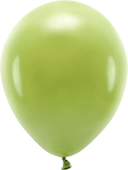 Partydeco - ECO ballonnen - Olijfgroen 10 stuks (30 cm)