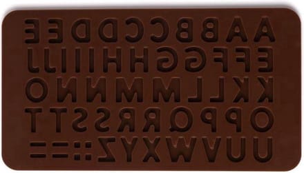 New Age Devi - Siliconen alfabetvorm voor ijsblokjes chocolade en fondant