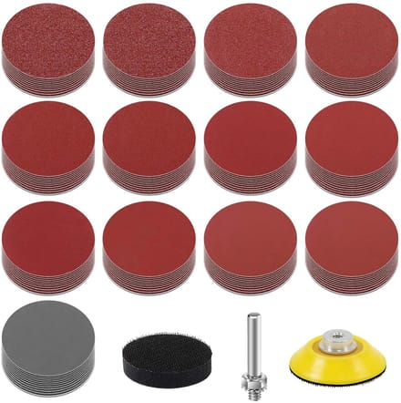 Schuurpapier set - 130 stuks - geschikt voor diverse materialen