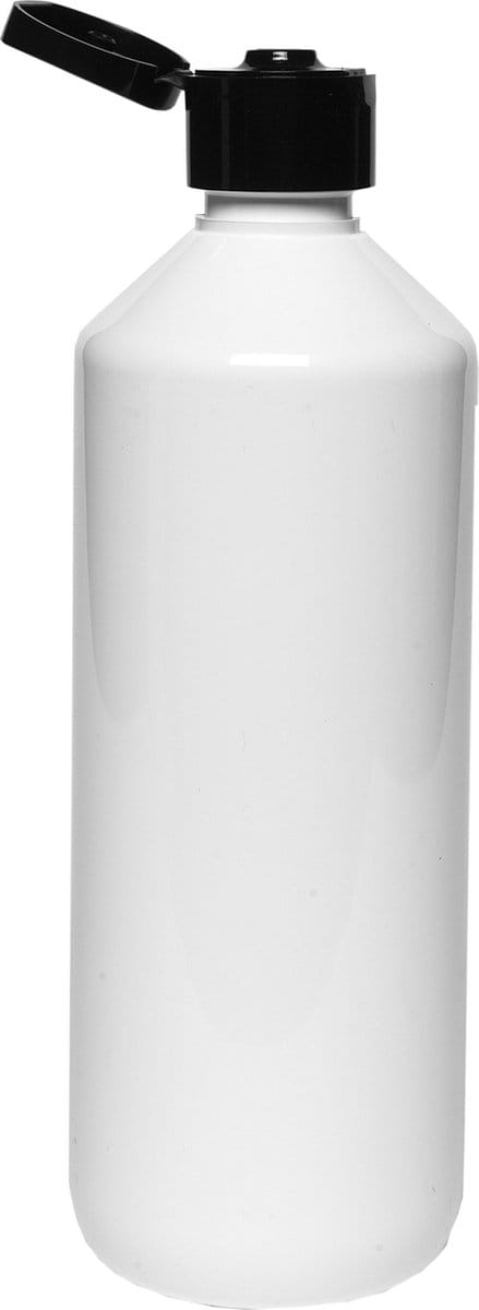 Lege Plastic Flessen 500 ml - met zwarte klepdop - set van 10 stuks - leeg - navulbaar
