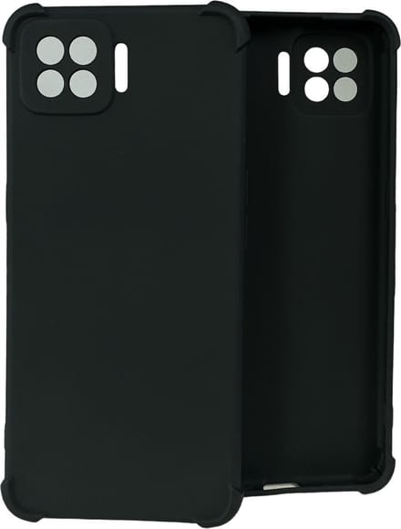 Shockproof Soft TPU hoesje Silicone Case Geschikt voor: Oppo A73 5G - Zwart