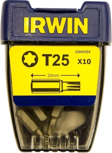 Irwin Torx T25 - 1/4”/25 mm - 10 stuks - 10504354