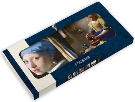 Johannes Vermeer Onderzetters 6 stuks