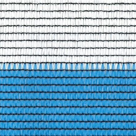 TENAX Soleado Privacy Net - Wit/Blauw Gestreept, 2,00 x 5 m