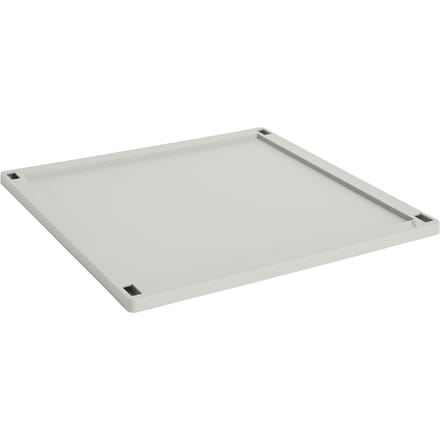 HAY Kleur deksel groot vierkant - ABS kunststof - HAYCrateGrey