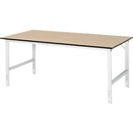 Table de travail, plateau en MDF, l. 2000 x P 1000 x H 760-1080 mm