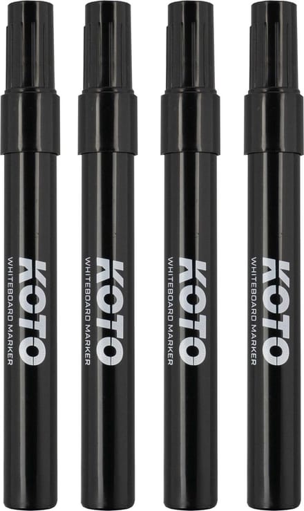 KOTO Whiteboard Marker Black 4pcs