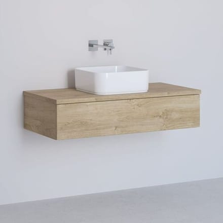 Kronenbach Cube washbasin console 101 cm with 1 drawer, KBWTKOWTL1011GH