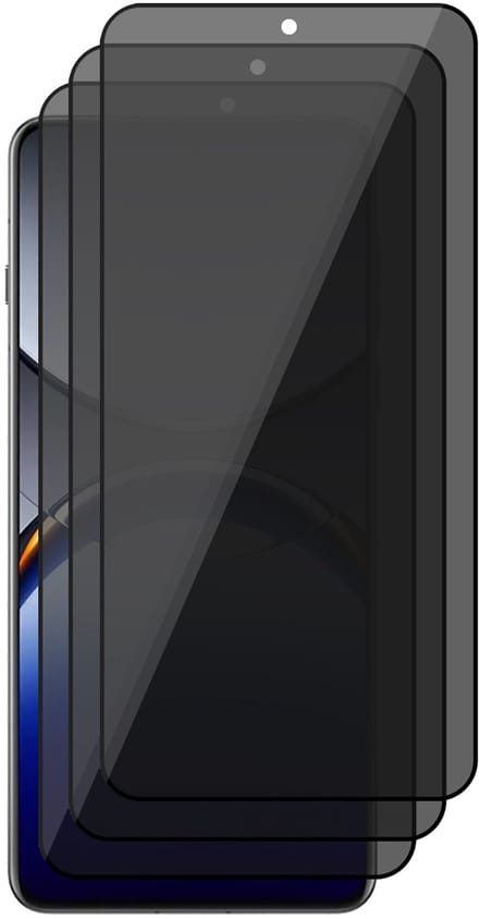 Privacy Screenprotector geschikt voor Oppo Find X8 Pro - 3x Volledig Dekkend Glas Screen Protector