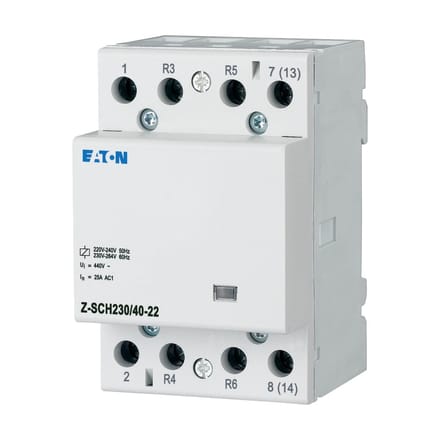Eaton Z-SCH230/40-22 Installatiezekeringautomaat Nominale spanning: 230 V, 240 V Schakelstroom (max.): 40 A 2x NO, 2x NC 1 stuk(s)