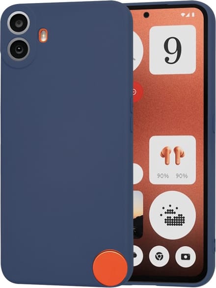 Hoesje geschikt voor Nothing CMF Phone 1 - Techsuit Soft Flex Silicone Back Cover - Navy Blue