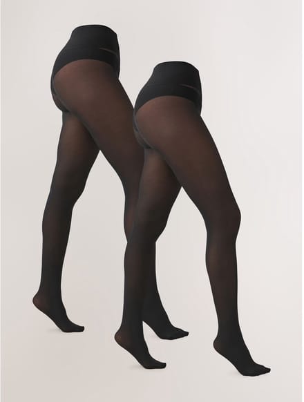 Next - Dames - Ultimate Comfort Opaque Set met twee opaque 60D panty's - Zwart