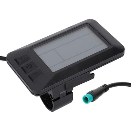 Accessoire Électrique de Conversion de Vélo KT LCD7 Instrument LCD avec Connecteur Étanche USB gray
