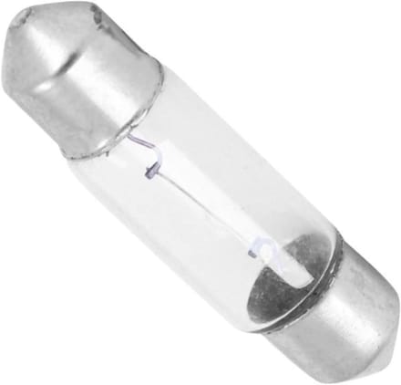 Shuttlelamp Gloeilamp - Buislamp Kentekenlamp - Interieur Verlichting - Compact Ontwerp - 11 x 44 mm - Transparant