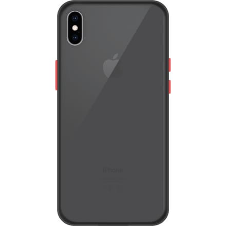 iPhone XS Max Back Cover - Zwart/Transparant
