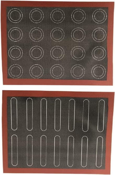 Perforeerde Siliconen Bakmat, Herbruikbare Antiaanbak Ovenliners voor Pizza, Gebak en Koekjes bakken