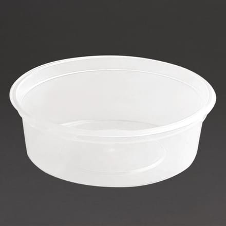 Fiesta recyclebare plastic magnetronbestendige delicatessenpotten 50ml (100 stuks)