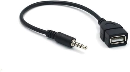 Audio Kabel 3,5 mm AUX naar USB Adapter voor Auto Stereo, GPS, CD en DVD met MP3 Decodering