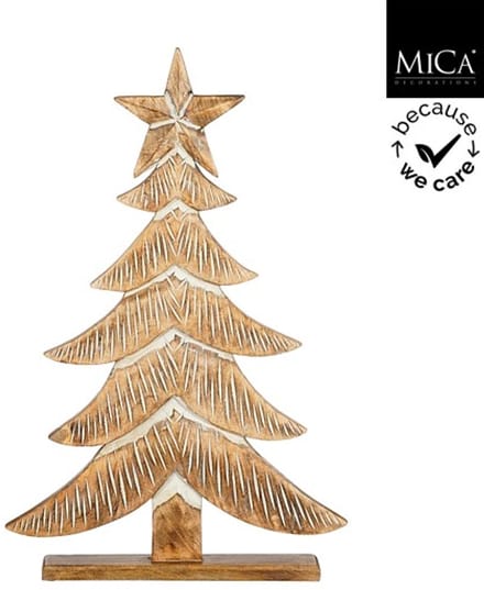 Mica Decorations - Boom - 40 x 7 x 67 cm - Bruin