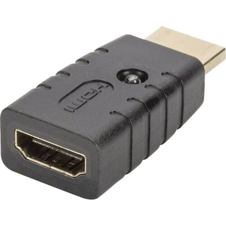 Digitus DA-70466 HDMI EDID-emulator [1x HDMI-stekker - 1x HDMI-bus] Zwart 4K UHD
