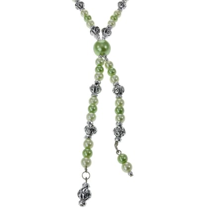 Behave - Lange parel ketting met hanger - Modeaccessoire 58 cm (+6,5 cm verlenging)