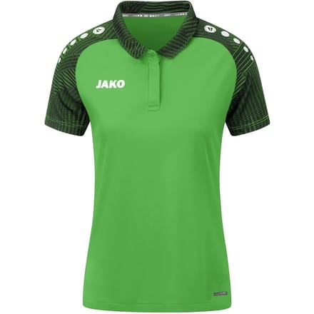 Jako Performance Polo Dames - Zwart / Zachtgroen | Maat: 34
