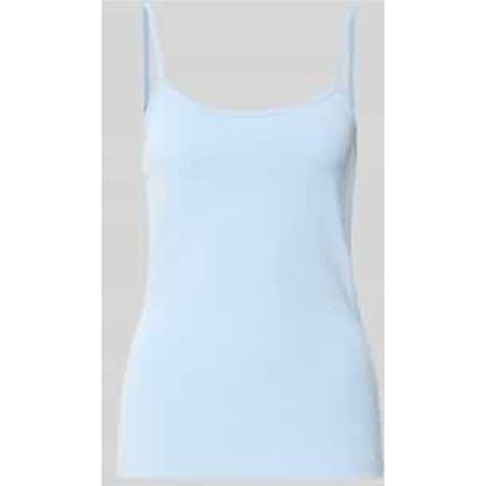 slim fit top van katoenmix