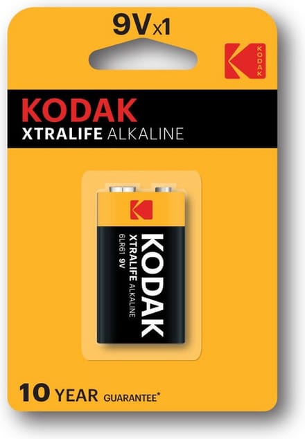 Kodak Xtralife 9 volt blok Alkaline batterij