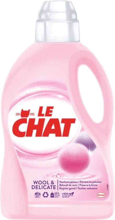 Le Chat Vloeibaar Wasmiddel Wol & Delicate Was 27 wasbeurten - 1,35 liter