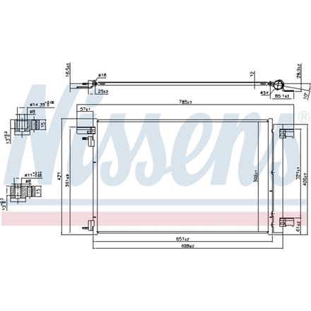 Condensator, airconditioning NISSENS 940479