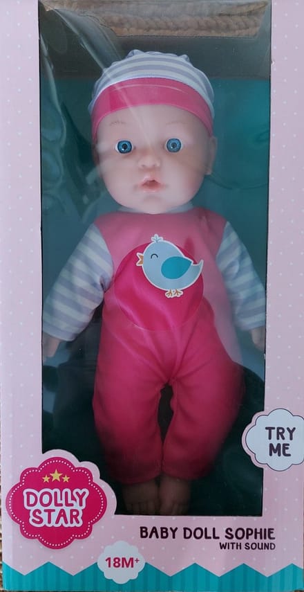 Baby Doll pop Sophie - Dolly Star- Baby Doll met geluid