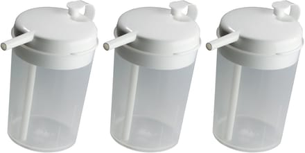 Novo Cup - Drinkbeker Liggend - Drinkhulpmiddel - Lekvrij - 250 ml - 3 Stuks