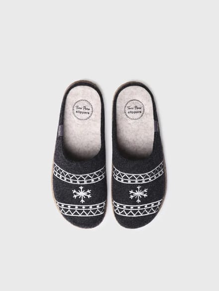 Viltslippers voor heren | TOBI-EF