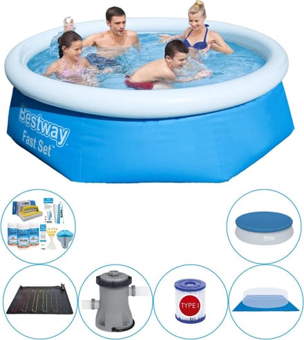 Fast Set Rond 244x66 cm - Zwembad Combi Deal