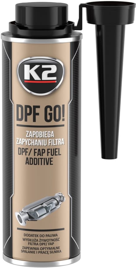k2 dpf go - brandstofadditief - roetfilterreiniger - filterbeschermer - 250ml