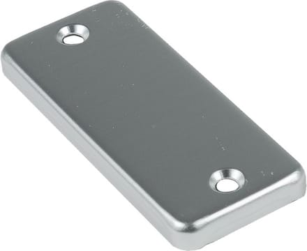 Ami Afdekrozet - Rechthoek - 83x34x7mm - blind - aluminium F-2