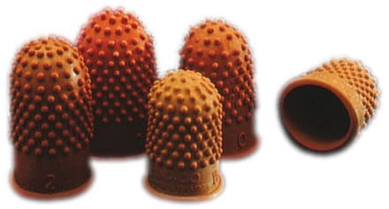 Rexel Size 2 - thimblette - rubber - dark orange (pack of 10)