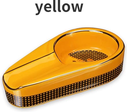 Cohiba sigaar asbak geel
