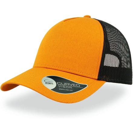 Atlantis Headwear Rapper Cotton Cap AT511 - MUSTARD/BLACK - One size
