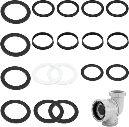 Afvoerafsluitring Set van 6 Platte Afsluitringen voor 40 mm Sifon - Waterdicht en Duurzaam