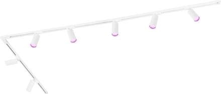 Ledvion - Smart LED Railverlichting 3M + 7 Railspots (4.9W - RGB - Wit - Dimbaar) - 1-Fase