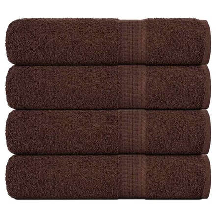 vidaXL - Handdoeken - FROGN - 4 - st - 50x100 - cm - 360 - g/m² - bruin