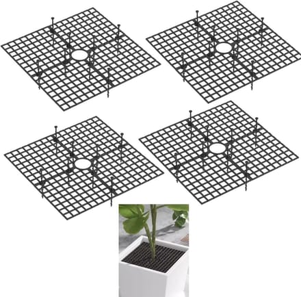 Plantenpothoes 4 stuks - Dierenbeschermer 30 cm - Bloempot rooster met middenuitsparing