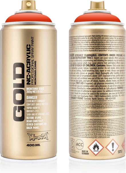 Montana GOLD G2090 Red Orange spuitbus 400ml