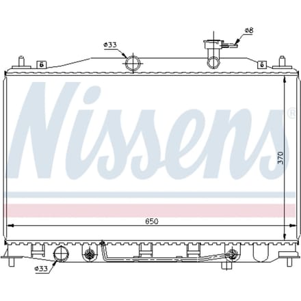 Radiator, motorkoeling NISSENS 67503