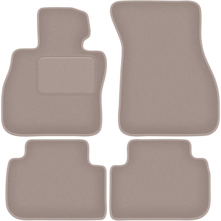 Beige velours vloermatten voor: BMW 2 F44 coupé (2020-)