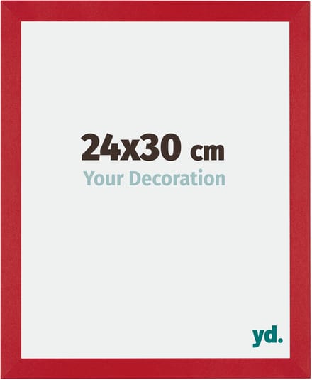 Your Decoration - Fotolijst 24x30 cm - MDF - Rood - Mura