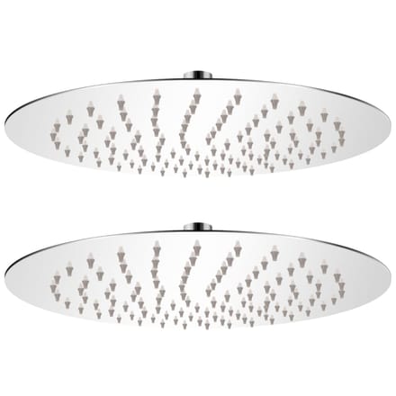 vidaXL - Regendouchekop - 2 - st - rond - 25 - cm - roestvrij - staal