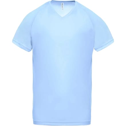 PROACT® Heren-sport-t-shirt V-hals PA476 - sky blue - M